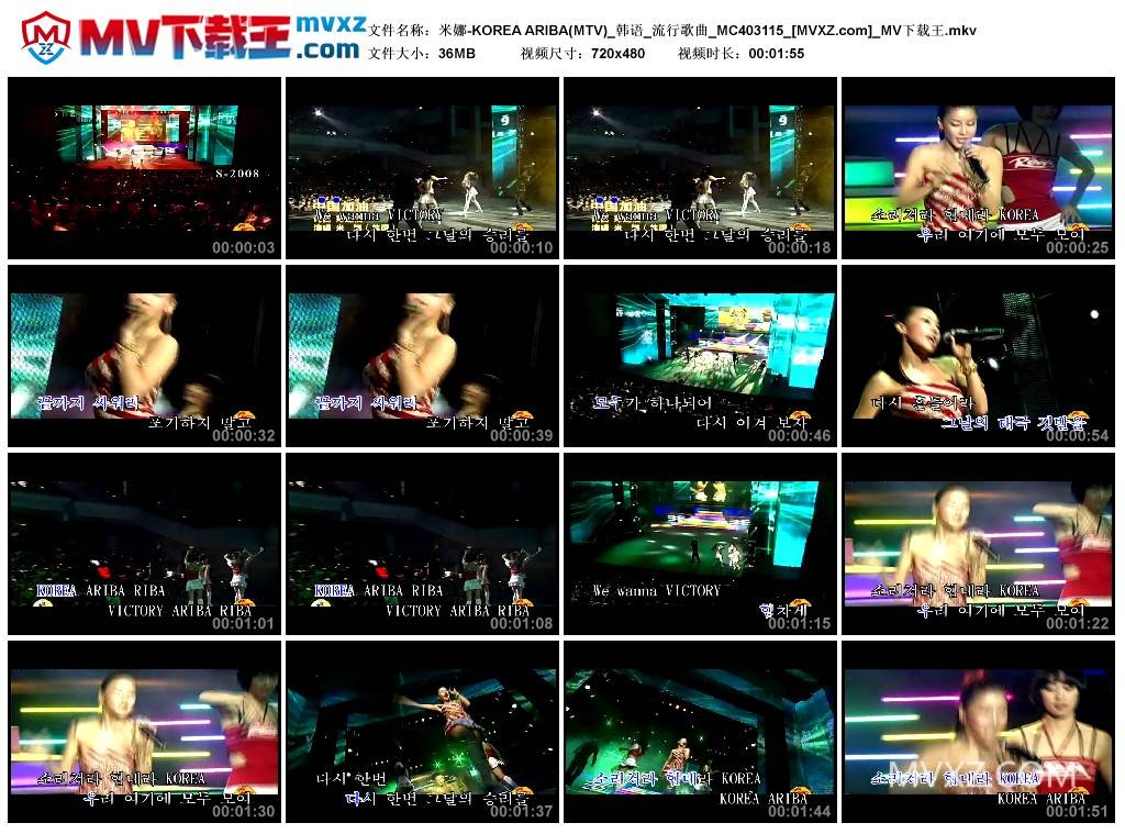 米娜-KOREA ARIBA(MTV)_韩语_流行歌曲_MC403115